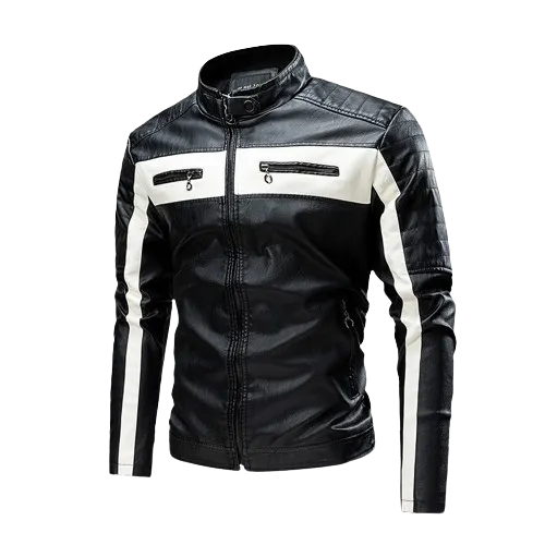 Winter new leather jacket for men's