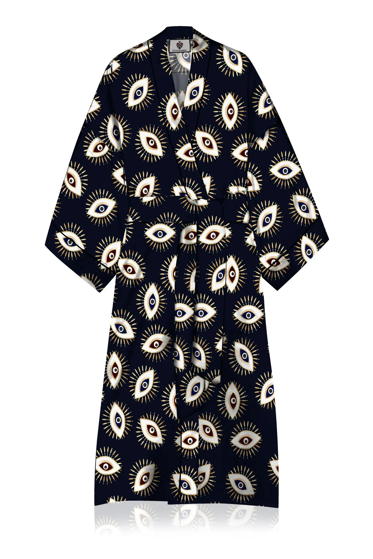 Womens Black Kimono