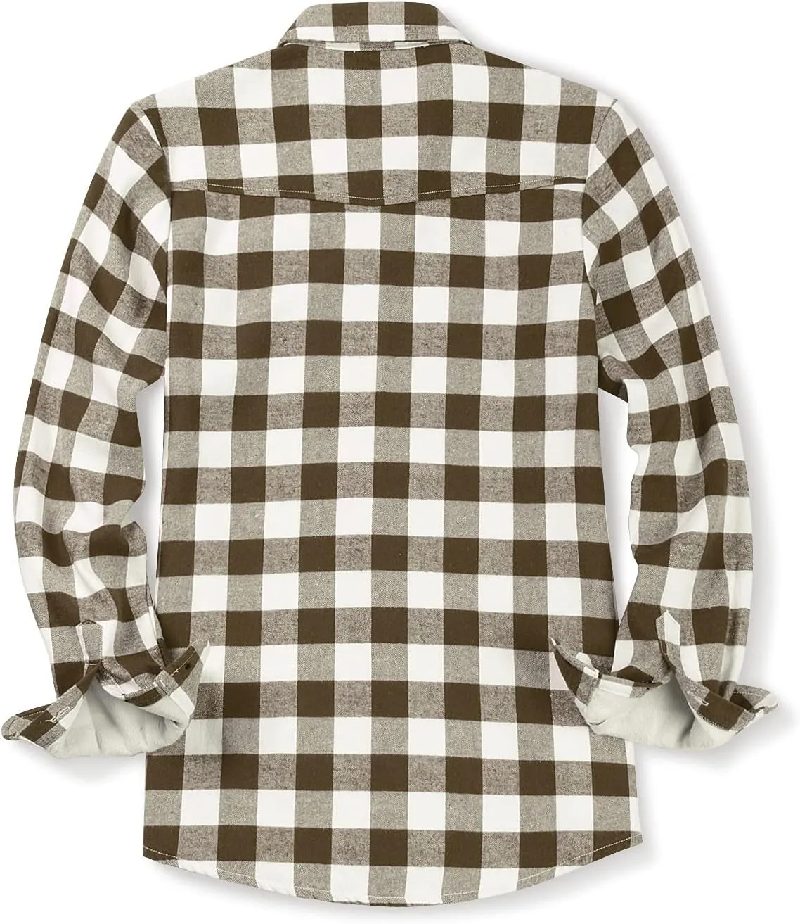 Women'S Flannel Shirts Plaid Shacket, Long Sleeve Fleece Lined Shirt Jacket Winter Tops