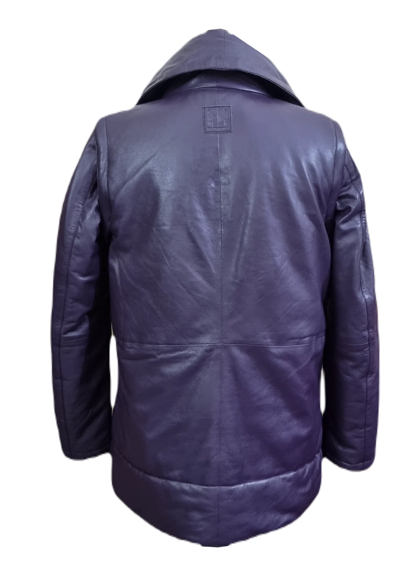 Womens Purple Jacket Stylish Lambskin Leather Fashion Designer High-Quality Jacket - ELF53