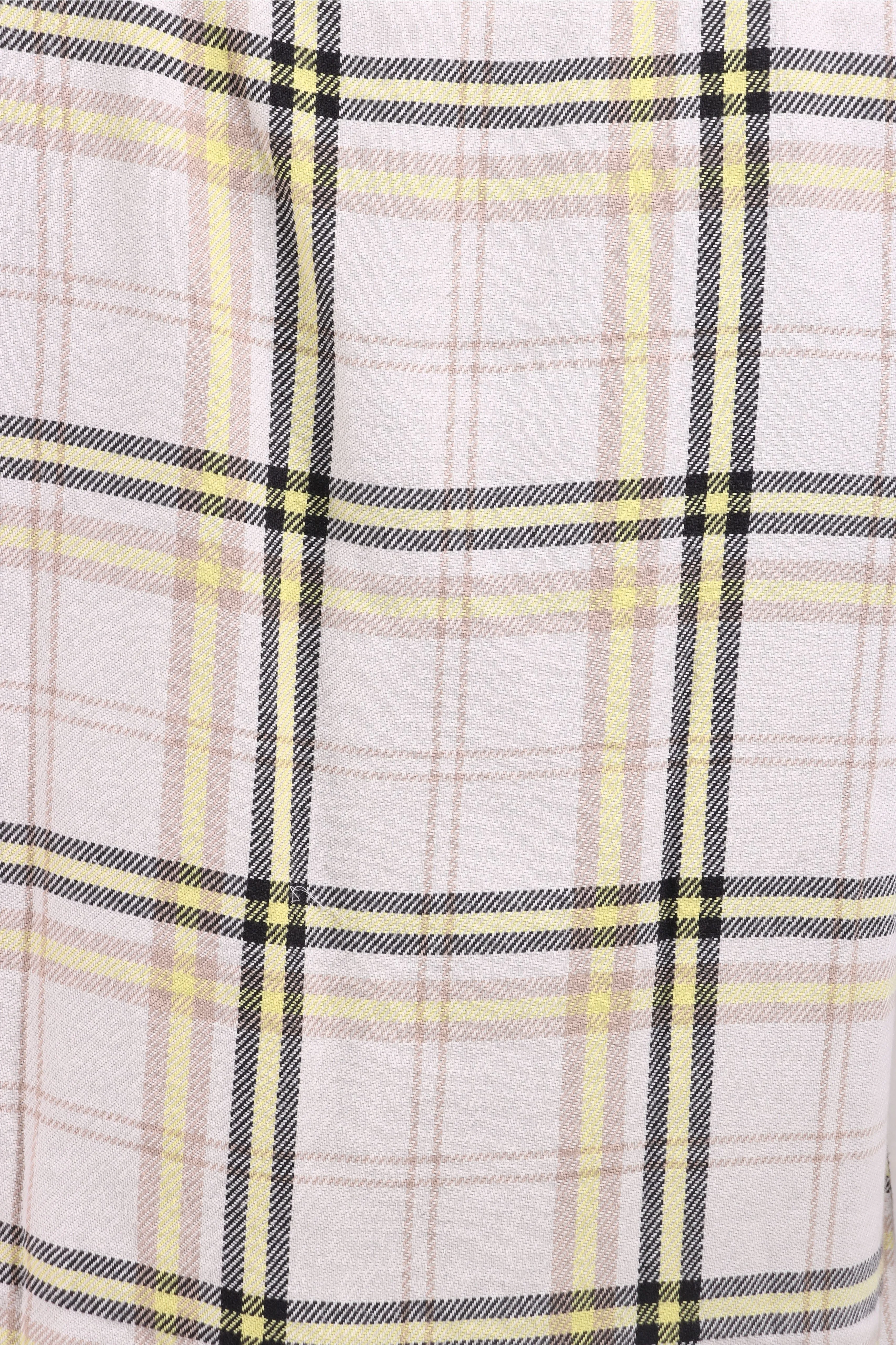 XKIND YELLOW CHECKS REGULAR FIT SHIRT