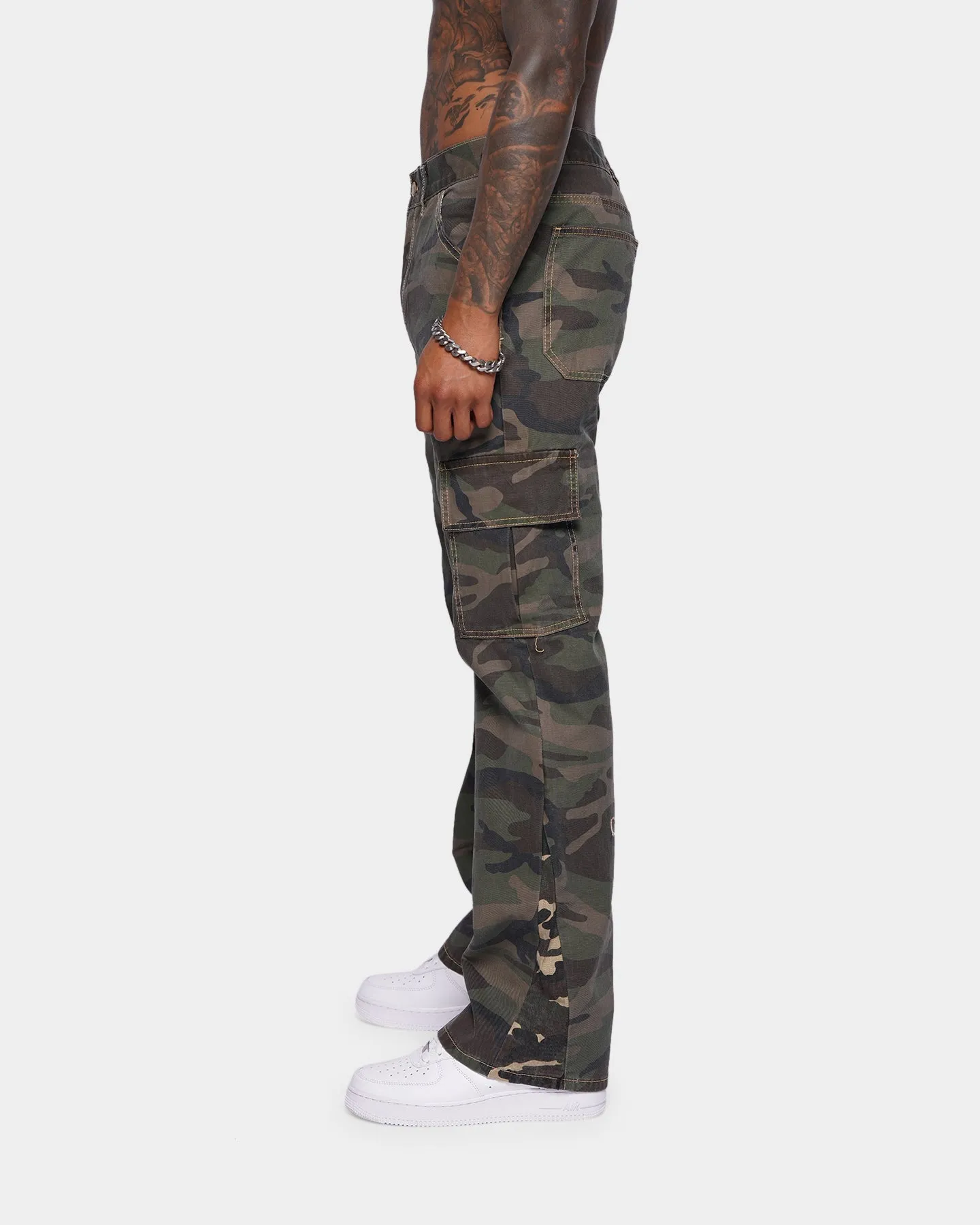 XXIII Albus Flared Camo Cargo Pants Camo