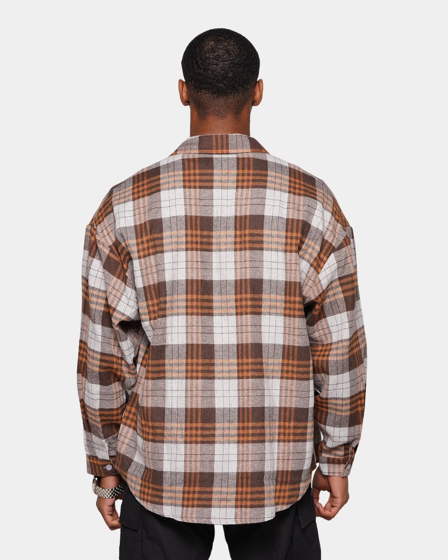 XXIII Makolm Flannel Shacket Brown